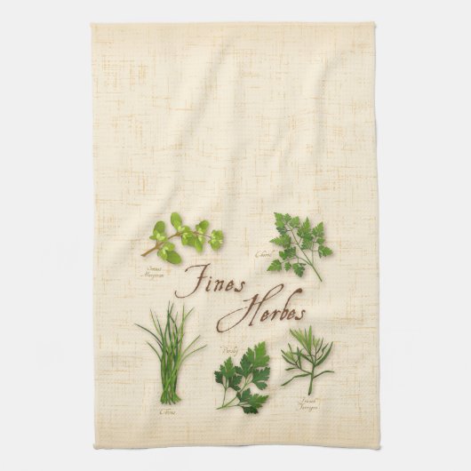 Fines Herbes Kitchen Towel Theedoek (Verticaal)
