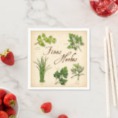 Fines Herbes Paper Napkins Servet (Insitu)