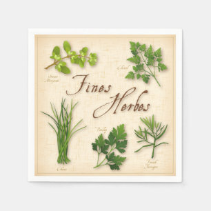 Fines Herbes Paper Napkins Servet
