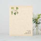 Fines Herbs Letterhead aanpassen Briefhoofd Sjabloon (Staand voorkant)