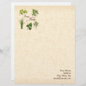 Fines Herbs Letterhead aanpassen Briefhoofd Sjabloon (Voorkant / Achterkant)