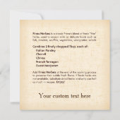 Fines Herbs Recipe Card (Achterkant)