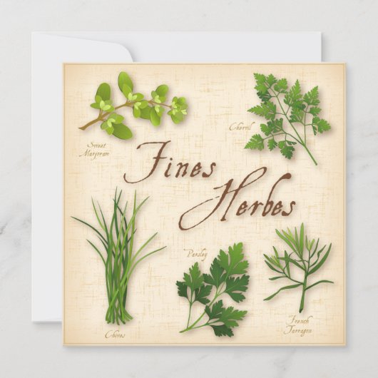 Fines Herbs Recipe Card (Voorkant)