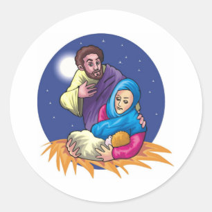 Fines Pacíficos de la Natividad Ronde Sticker