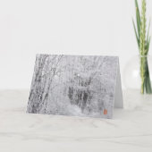 FineSnowyBranchesJapansEngelsSeizoenGroeten Kaart (Voorkant)