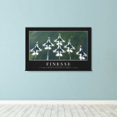 Finesse: Inspirerend prijsopgave Canvas Afdruk (Insitu (Houten vloer))