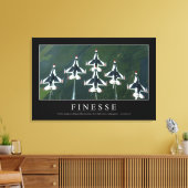 Finesse: Inspirerend prijsopgave Canvas Afdruk (Insitu (Woonkamer))