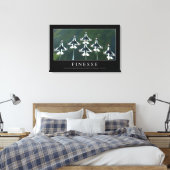 Finesse: Inspirerend prijsopgave Canvas Afdruk (Insitu (Slaapkamer))