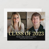 Finest Year Dubbele Afstuderen kondiging Postcar Briefkaart (Voorkant / Achterkant)