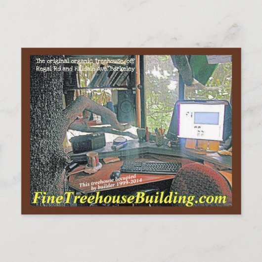 FineTreehouseBuilding Regal Road desk - Briefkaart (Voorkant)