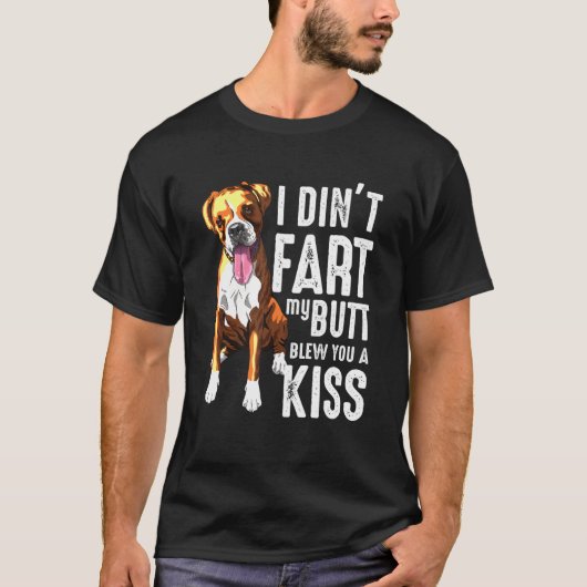 Fing Boxer Dog Joke T-shirt (Voorkant)