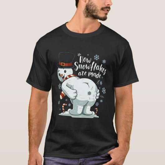 Fing Sneeuw Maak Sneeuwvlokken Winter T-shirt (Voorkant)