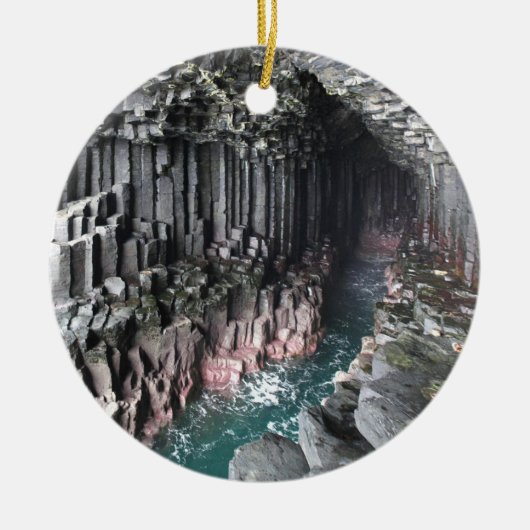 FINGALS CAVE KERAMISCH ORNAMENT (Voorkant)