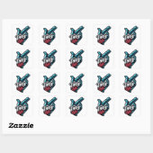 Finger Flex: Het leven van de misdadigers Vierkante Sticker (Vel)