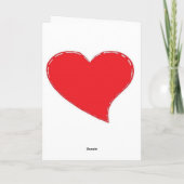 Finger Heart Feestdagen Kaart (Achterkant)