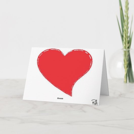 Finger Heart Feestdagen Kaart (Achterkant)