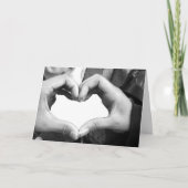 Finger Heart Feestdagen Kaart (Voorkant)