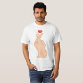 Finger Heart Hand T-shirt (Voorkant volledig)
