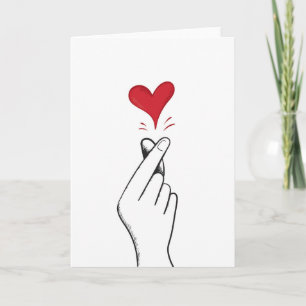 Finger Heart Kaart