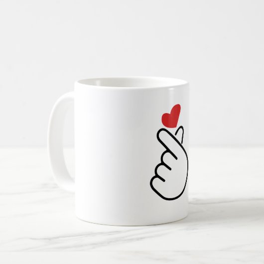 Finger Heart Koffiemok (Voorkant links)