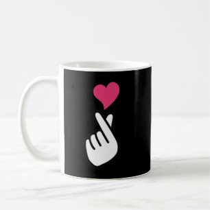 Finger Heart Korean Hand Symbol KPOP Love Sarangha Koffiemok