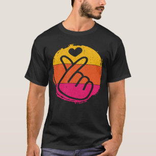 Finger Hearts Korean K Pop K Drama Love Saranghae T-shirt