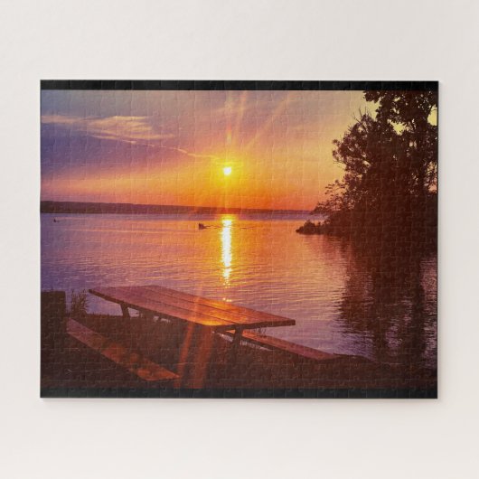 FINGER LAKES CAYUGA LAKE JIGSAW PUZZLE LEGPUZZEL (Horizontaal)