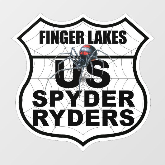 Finger Lakes-hoofdstuk - Decal-hoofdstuklogo Raamsticker (Vel)