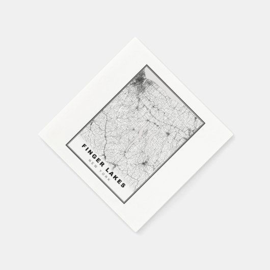 Finger Lakes Map Servet (Hoek)