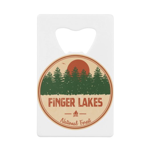 Finger Lakes National Forest Creditkaart Flessenopener (Voorkant)