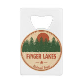 Finger Lakes National Forest Creditkaart Flessenopener (Achterkant)