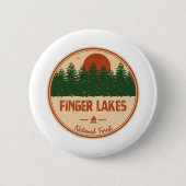 Finger Lakes National Forest Ronde Button 5,7 Cm (Voorkant)