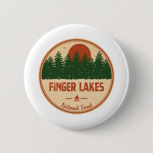 Finger Lakes National Forest Ronde Button 5,7 Cm
