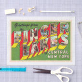 Finger Lakes New York NY Large Letter Briefkaart Tissuepapier (Craft)