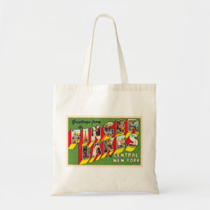 Finger Lakes New York NY Large Letter Briefkaart Tote Bag