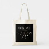 Finger Lakes New York Pullover Hoodie Tote Bag (Achterkant)