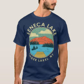 Finger Lakes NY New York Seneca Lake T-shirt (Voorkant)