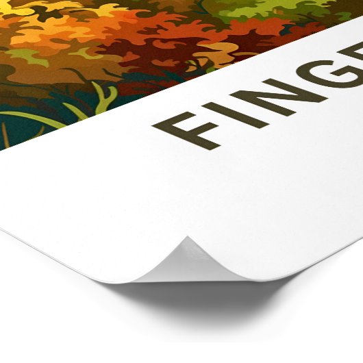 Finger Lakes Reisprint New York Poster (Hoek)