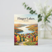 Finger Lakes USA Briefkaart (Staand voorkant)