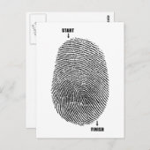 Finger Maze Briefkaart (Voorkant / Achterkant)