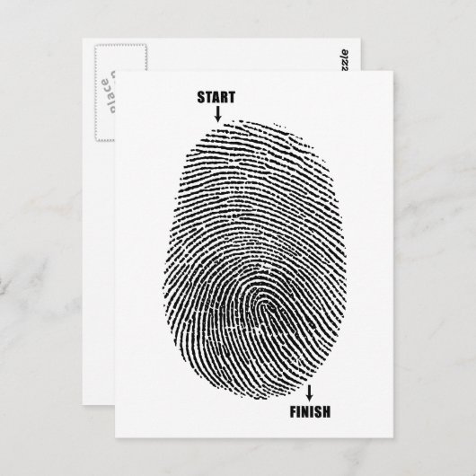 Finger Maze Briefkaart (Voorkant / Achterkant)