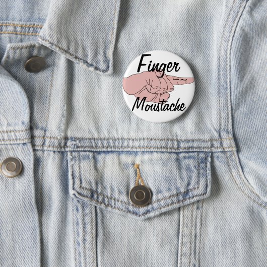 Finger Mustache Button (In situ)