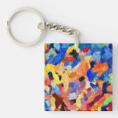 finger paint smudges orignal art painting keychai sleutelhanger (voorkant)