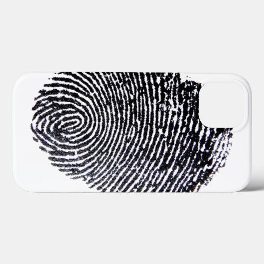 Finger Print Case-Mate iPhone Case (Achterkant (horizontaal))