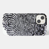 Finger Print iPhone Hoesje (Achterkant horizontaal)
