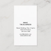 Finger Print Private Investigator Rechercheur Visitekaartje (Achterkant)