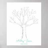 Finger print tree bruiloft, alternatief (Voorkant)