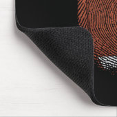 Fingerabdruck als Football USA Sport Muismat (Hoek)