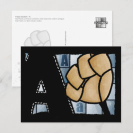 Fingeralphabet A Briefkaart