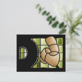 Fingeralphabet D Briefkaart (Staand voorkant)